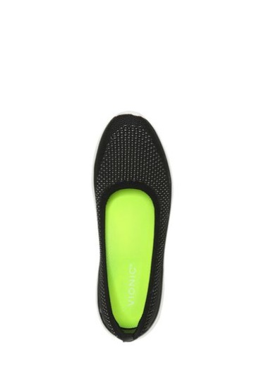 Vionic Kallie Black Knit Slip On Shoes