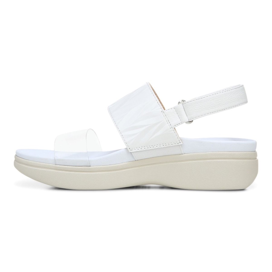 Vionic Karleen Platform Sandal White
