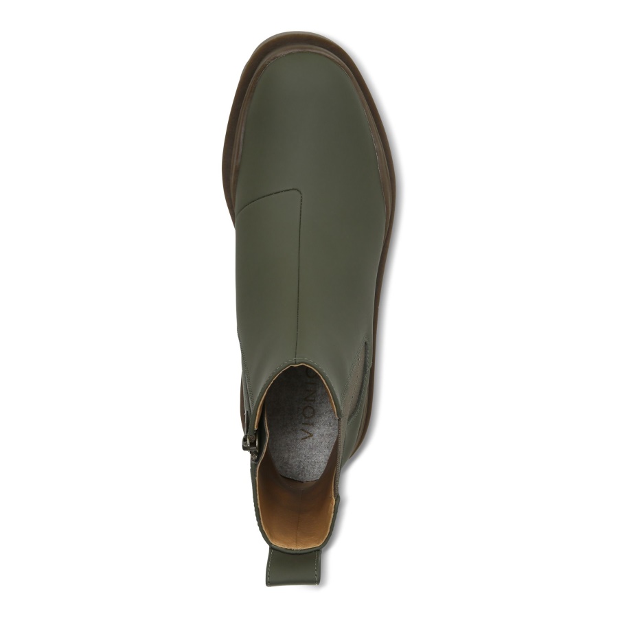 Vionic Karsen Boot Olive Synthetic Rubber