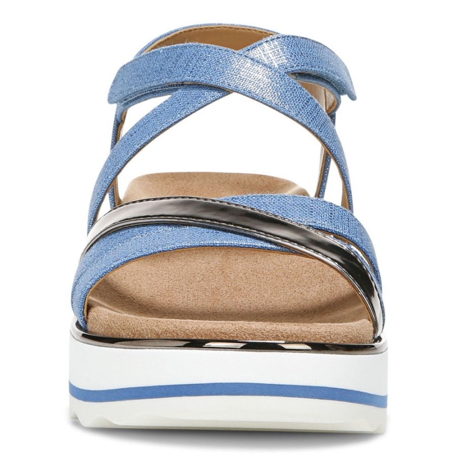 Vionic Kellyn Flatform Sandal Vallarta Blue
