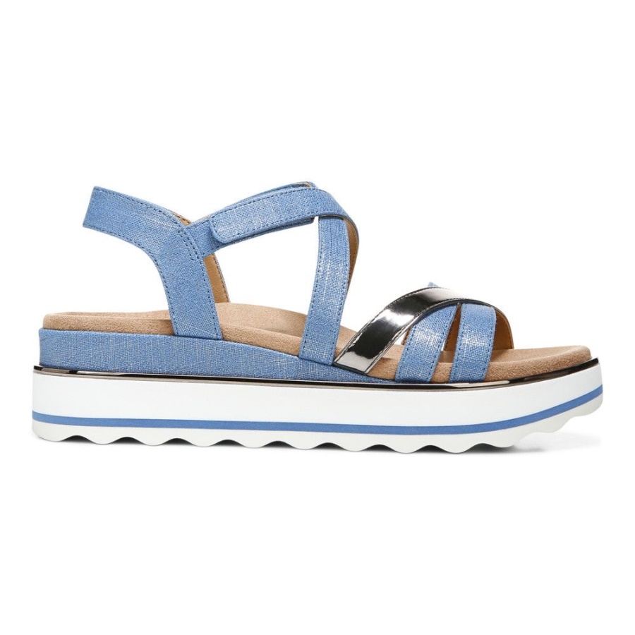 Vionic Kellyn Flatform Sandal Vallarta Blue