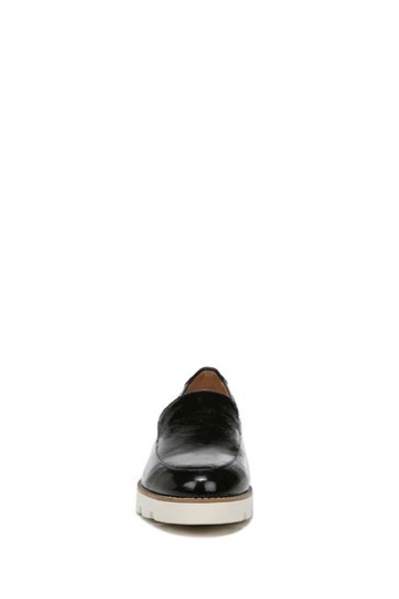 Vionic Kensley Black Crinkle Patent Slip On Shoes