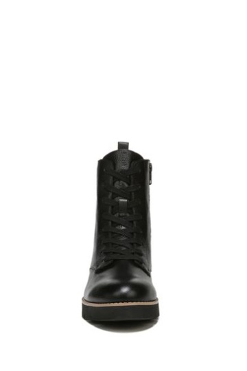 Vionic Lani Black Waterproof Tumbled Mid Shaft Boots