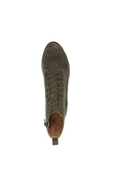 Vionic Lani Olive Waterproof Suede Green Mid Shaft Boots