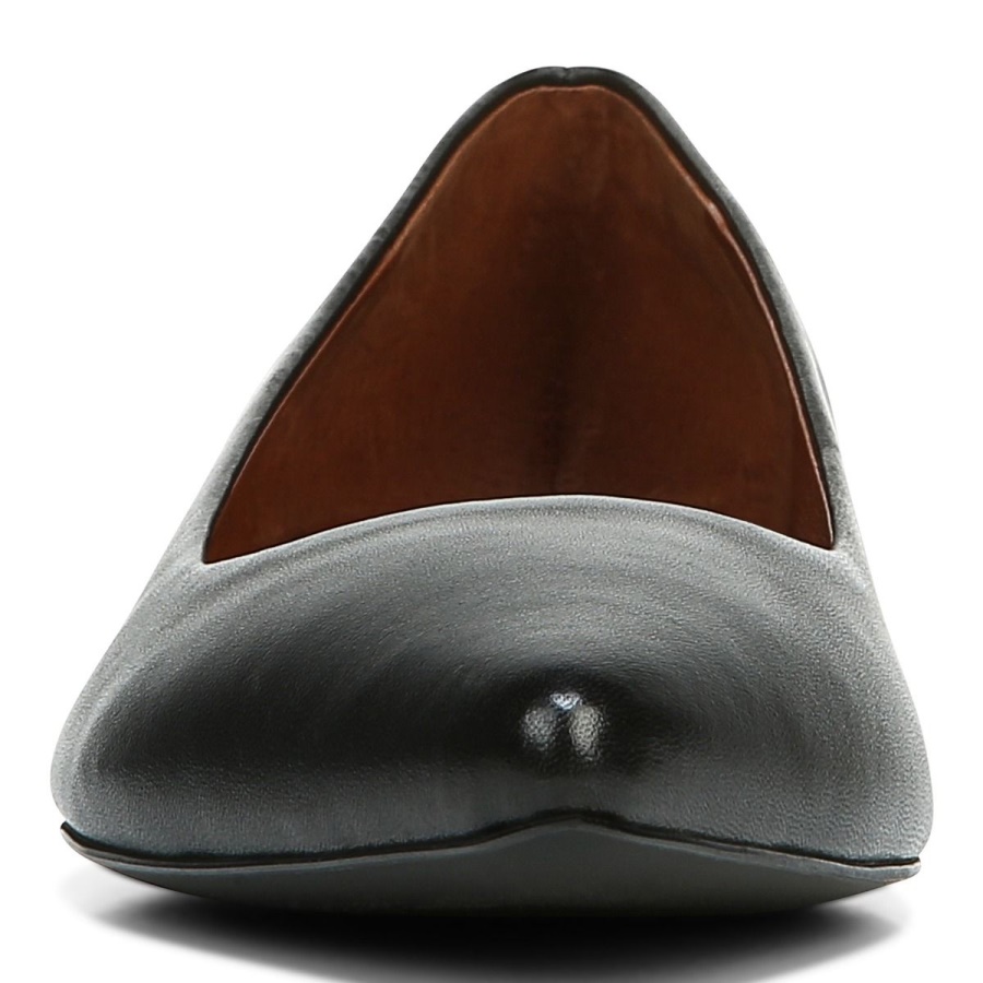 Vionic Lena Ballet Flat Black Leather