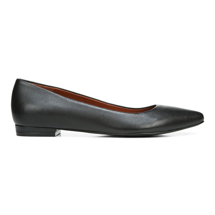 Vionic Lena Ballet Flat Black Leather