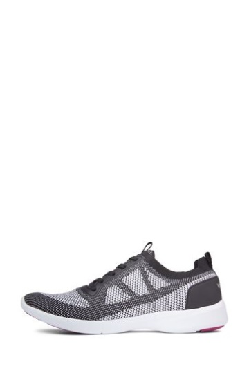 Vionic Lenora Black Knit Lace Up Trainers