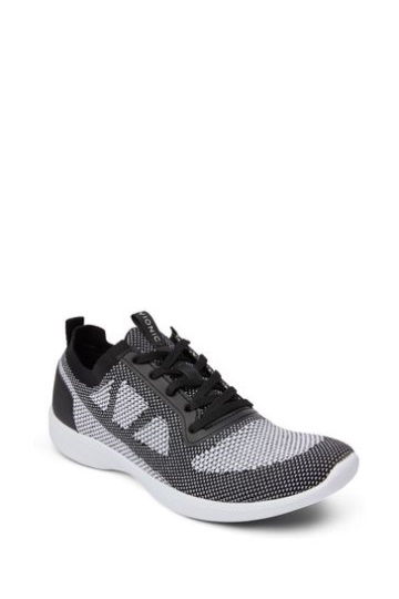 Vionic Lenora Black Knit Lace Up Trainers