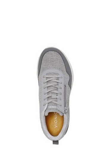 Vionic Light Grey Jetta Lace Up Trainers