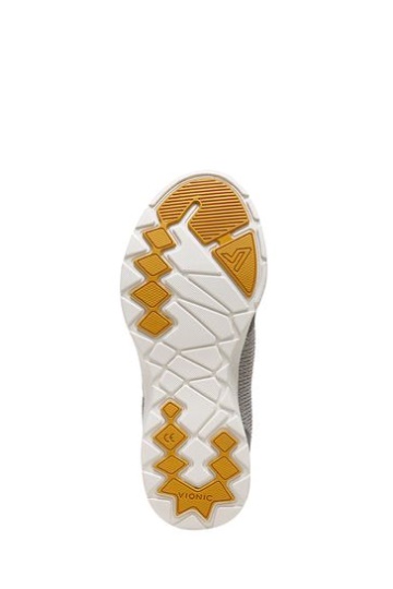 Vionic Light Grey Jetta Lace Up Trainers