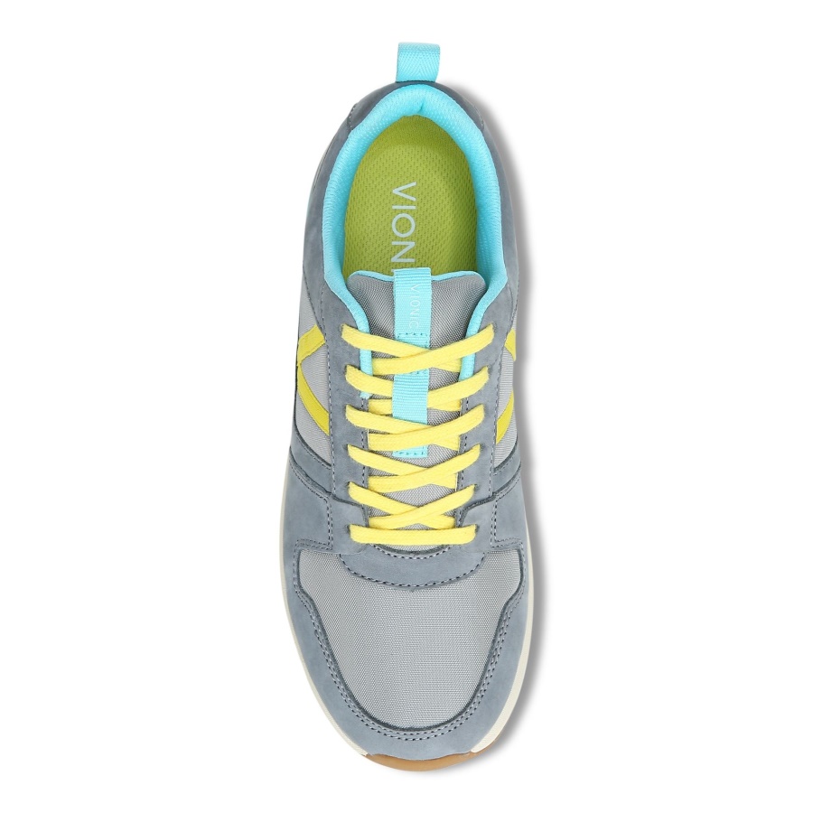 Vionic Light Grey Nubuck Rechelle Trainer