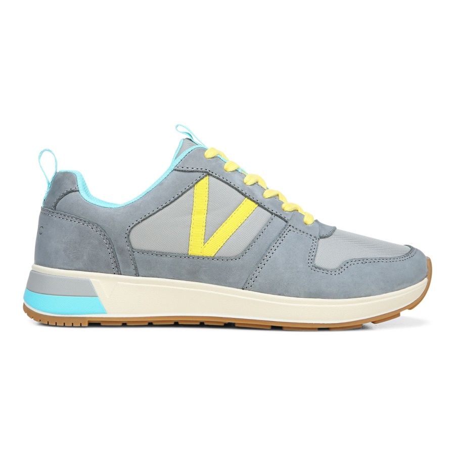 Vionic Light Grey Nubuck Rechelle Trainer