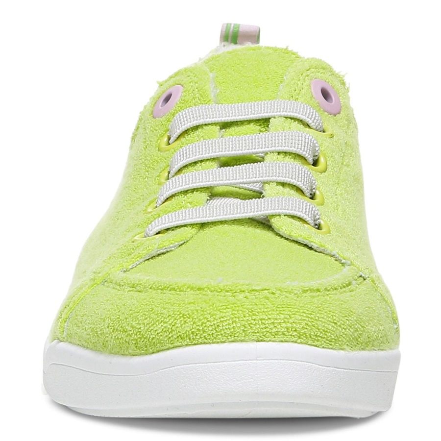 Vionic Lime Terry Beach Pismo Casual Sneaker Terry