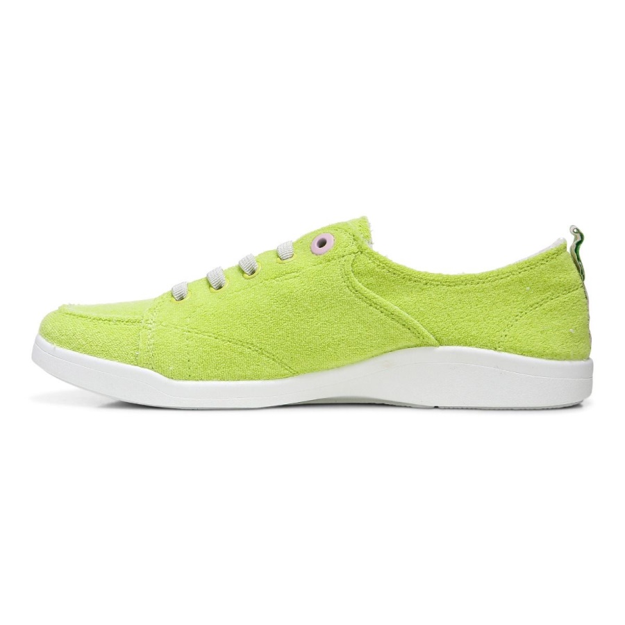 Vionic Lime Terry Beach Pismo Casual Sneaker Terry