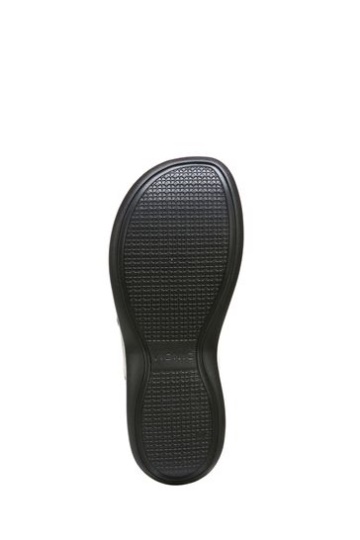 Vionic Luminous Thong Black Wedge Sandals