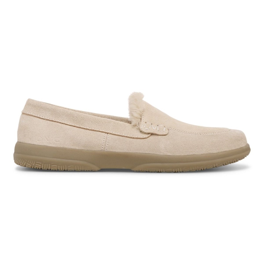 Vionic Lynez Slipper Semolina Suede