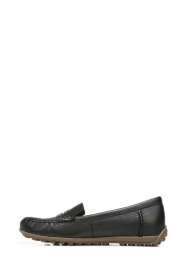 Vionic Marcy Black Tumbled Slip On Shoes