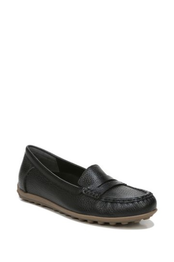 Vionic Marcy Black Tumbled Slip On Shoes