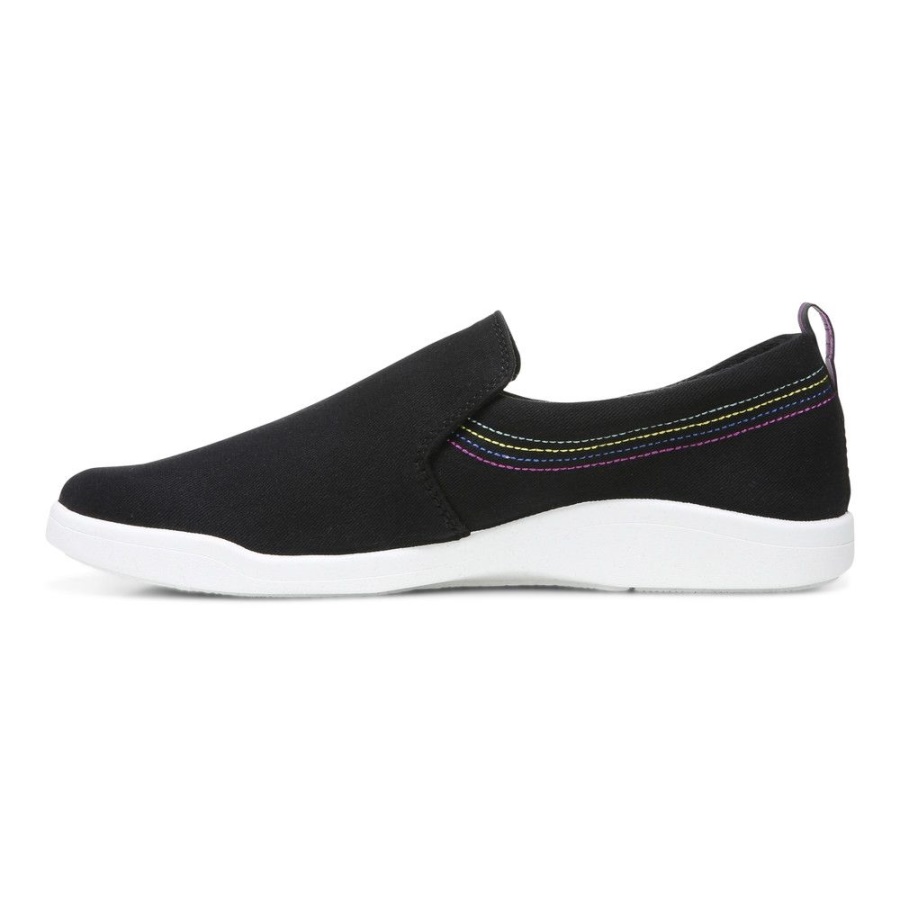 Vionic Marshall Slip On Black Canvas