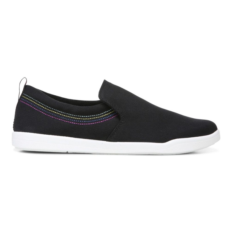 Vionic Marshall Slip On Black Canvas