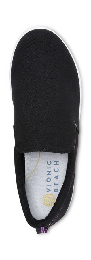 Vionic Marshall Slip On Black Canvas