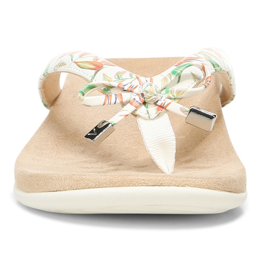 Vionic Marshmallow Bella Toe Post Sandal