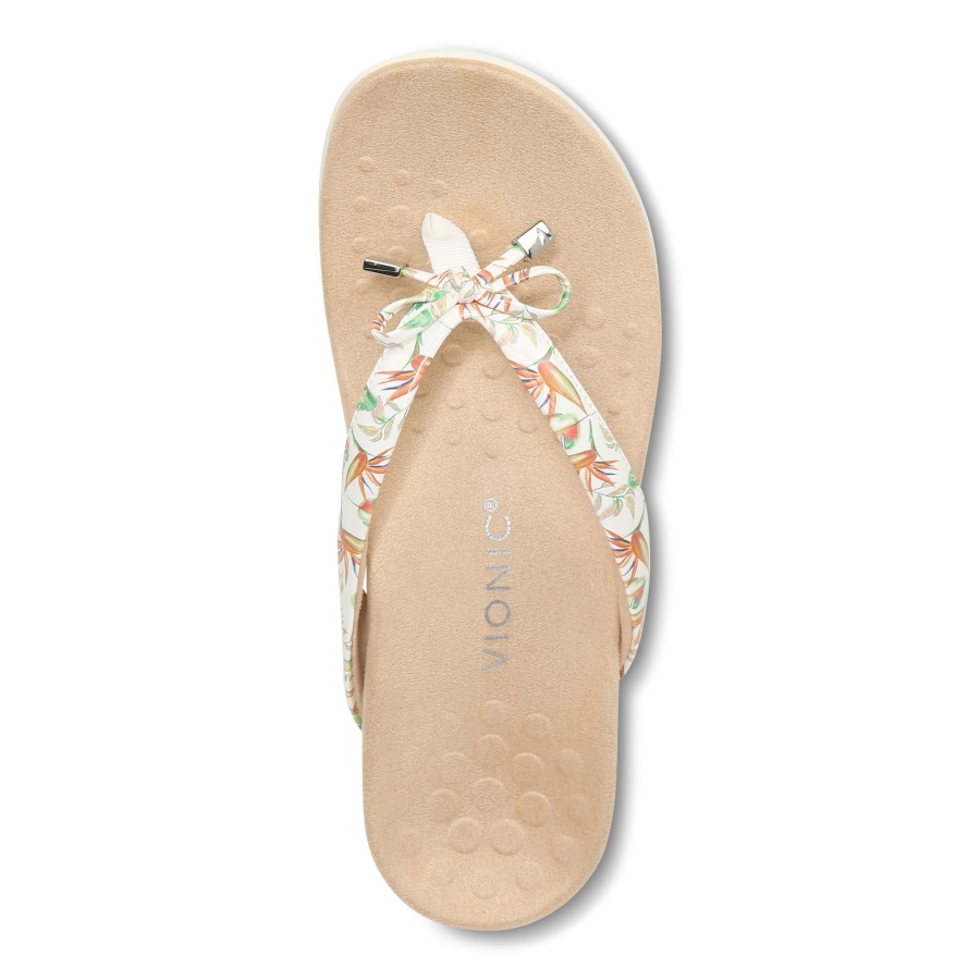 Vionic Marshmallow Bella Toe Post Sandal