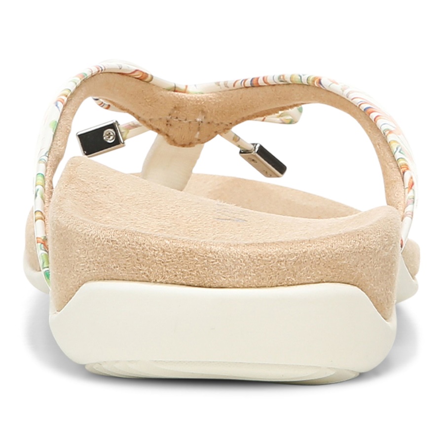 Vionic Marshmallow Bella Toe Post Sandal