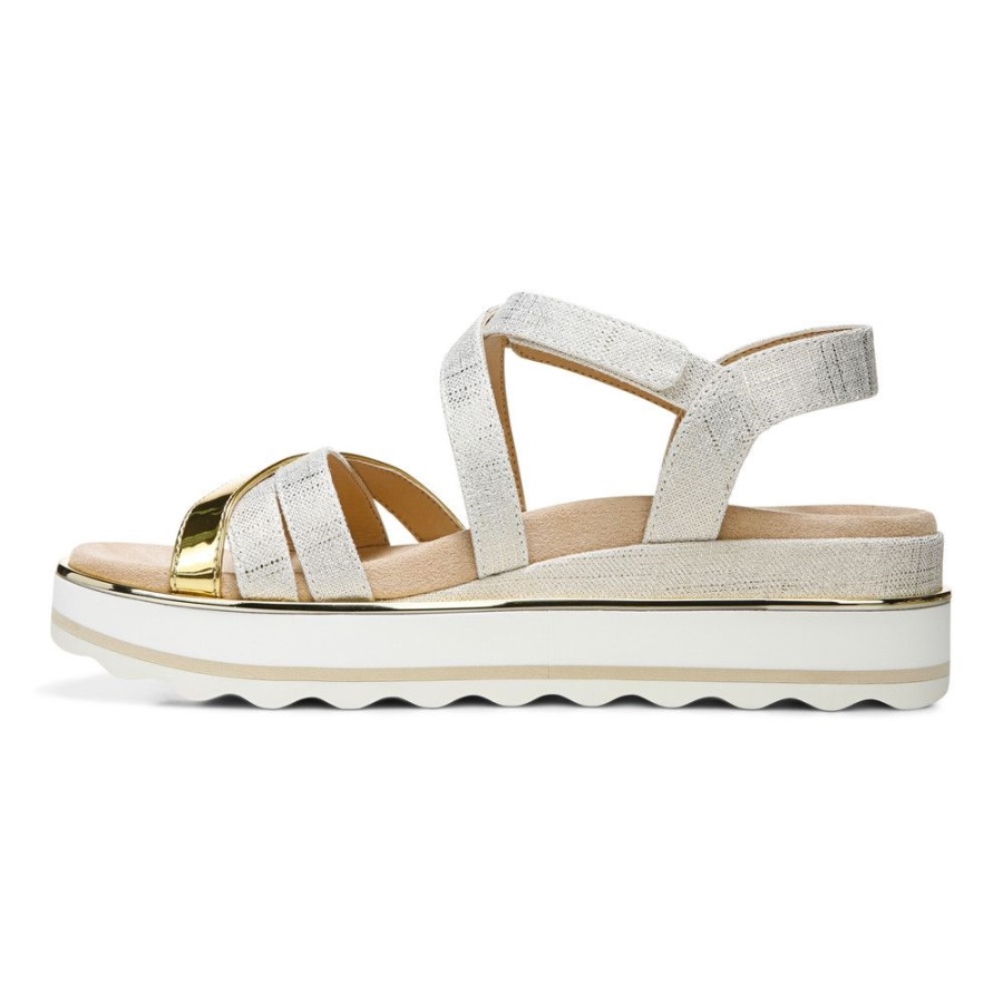Vionic Marshmallow Kellyn Flatform Sandal