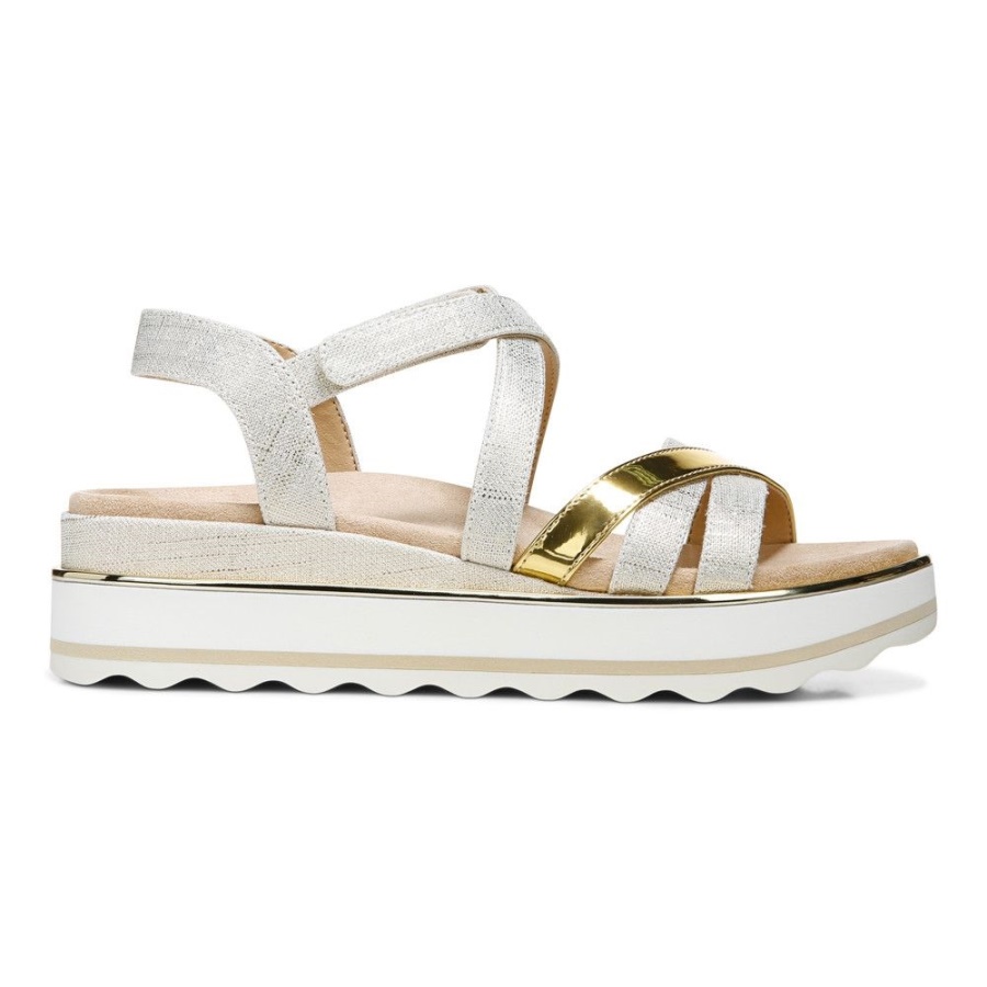 Vionic Marshmallow Kellyn Flatform Sandal