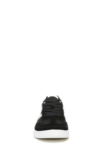 Vionic Mylie Black Canvas Lace Up Trainers