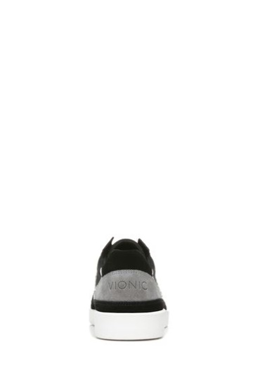 Vionic Mylie Black Canvas Lace Up Trainers