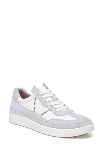 Vionic Mylie White Canvas Lace Up Trainers