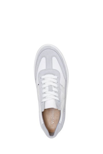 Vionic Mylie White Canvas Lace Up Trainers