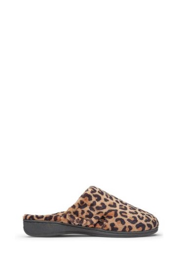 Vionic Natural Leopard Gemma Mule Slippers