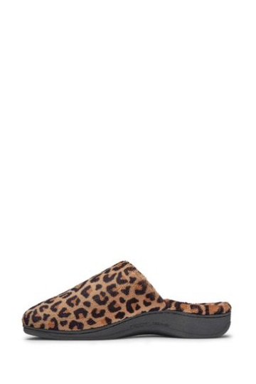 Vionic Natural Leopard Gemma Mule Slippers