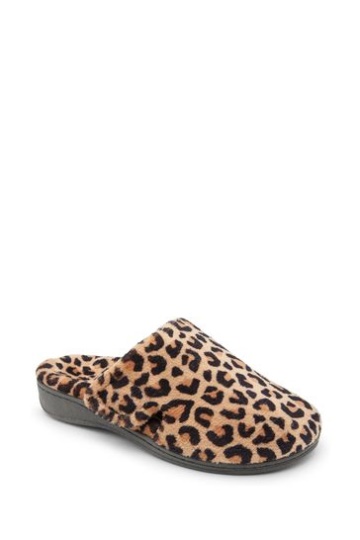 Vionic Natural Leopard Gemma Mule Slippers