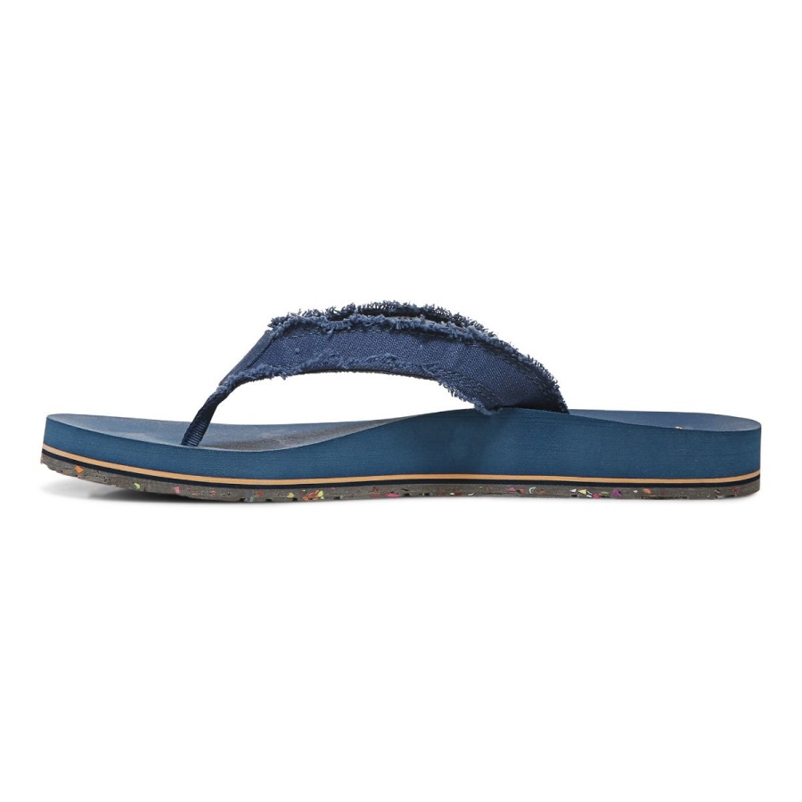 Vionic Navy Beach Unwind Toe Post Sandal