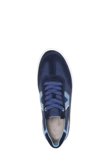 Vionic Navy Blue Canvas Mylie Lace Up Trainers