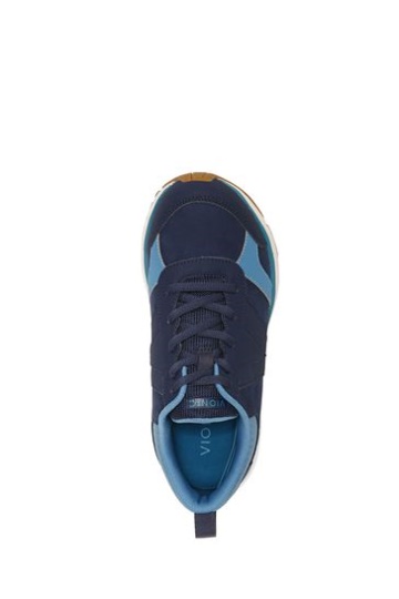 Vionic Navy Blue Zanny Lace Up Trainers