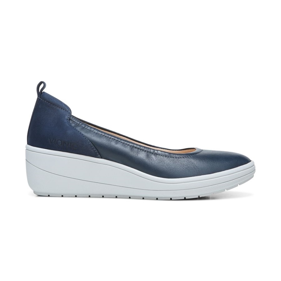 Vionic Navy Jacey Wedge
