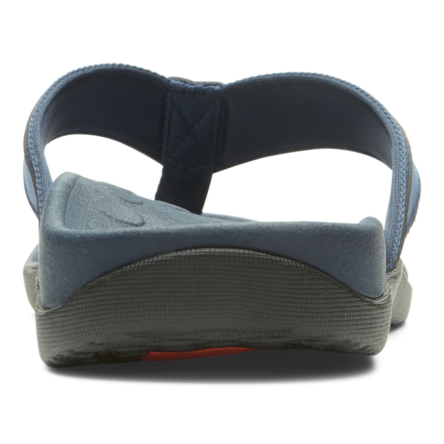 Vionic Navy Men\s Tide Toe Post Sandal