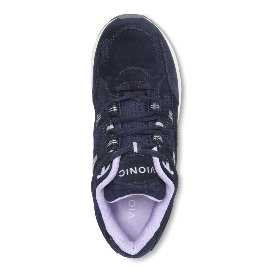 Vionic Navy Purple Heather Walker Classic