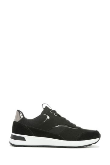 Vionic Nova Black Mesh Nubuck Lace Up Trainers