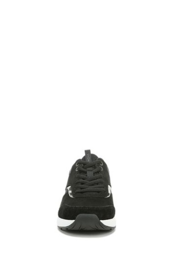 Vionic Nova Black Mesh Nubuck Lace Up Trainers
