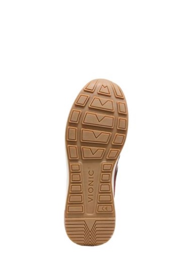 Vionic Nova Black/Shiraz Nubuck Lace Up Trainers