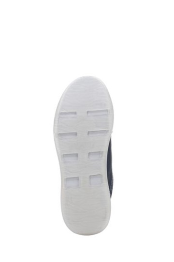 Vionic Nyla Navy Blue Tumbled Leather Lace Up Shoes