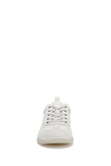 Vionic Nyla White Marshmallow Leather Lace Up Shoes