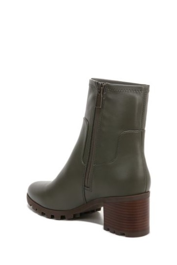Vionic Olive Green Stretch Synthetic Ronan Mid Shaft Boots