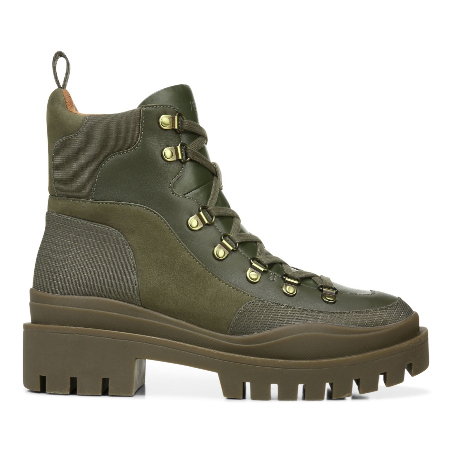 Vionic Olive Leather Textile Jaxen Boot